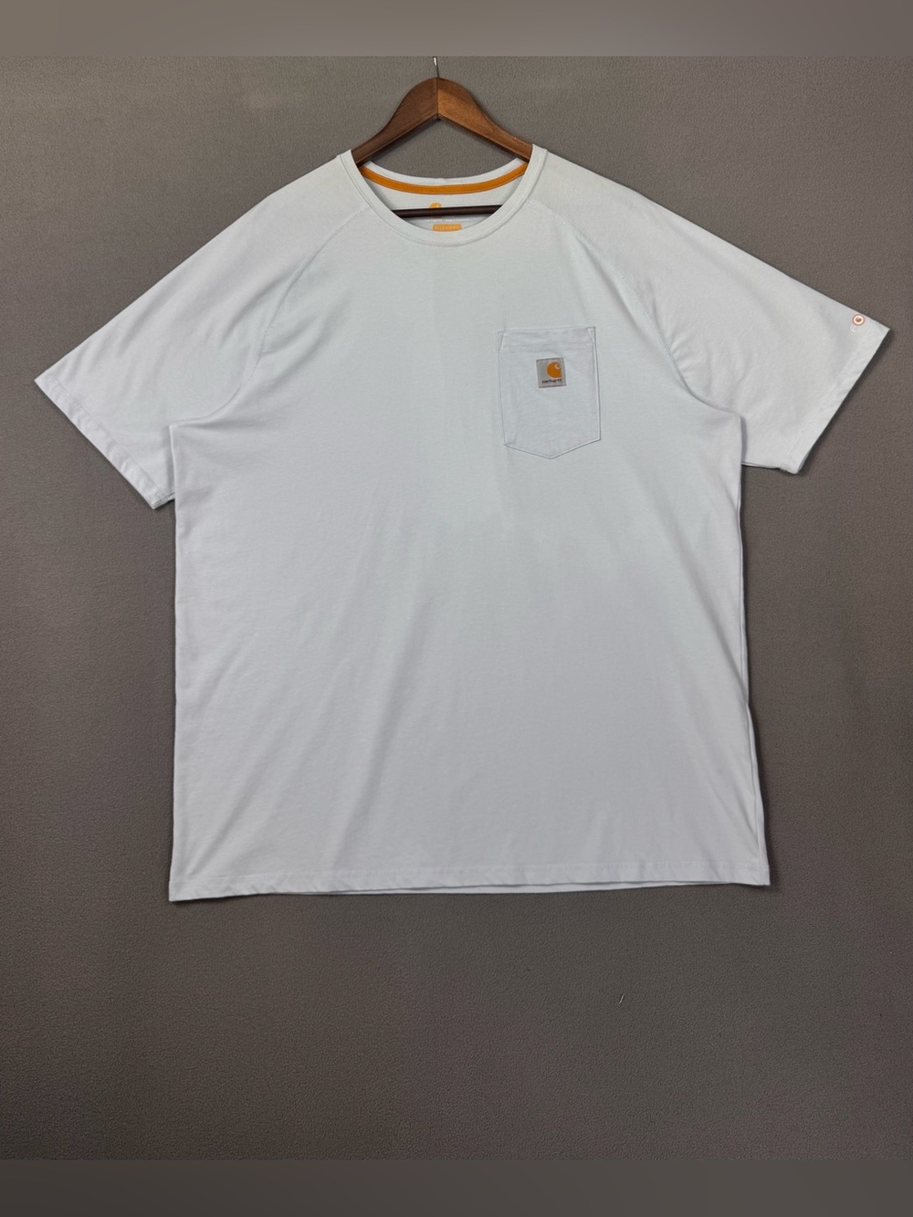 Carhartt Men’s Light Blue Relaxed Fit Carhartt Force Short Sleeve T-Shirt, 2XL
